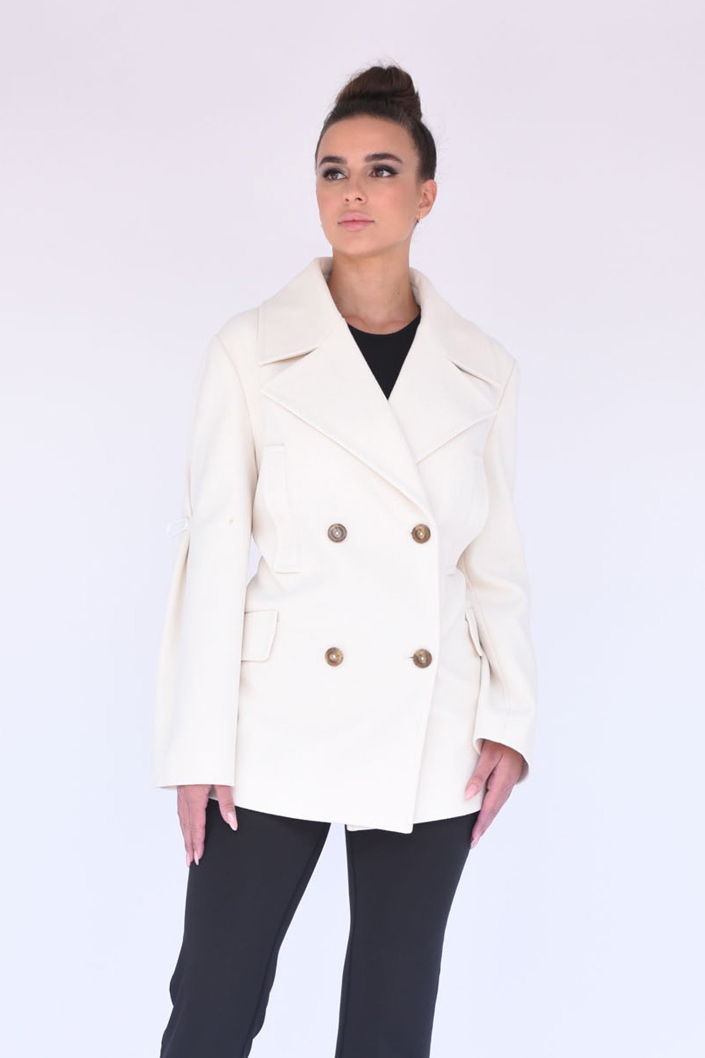 Italia Peacoat in Cream